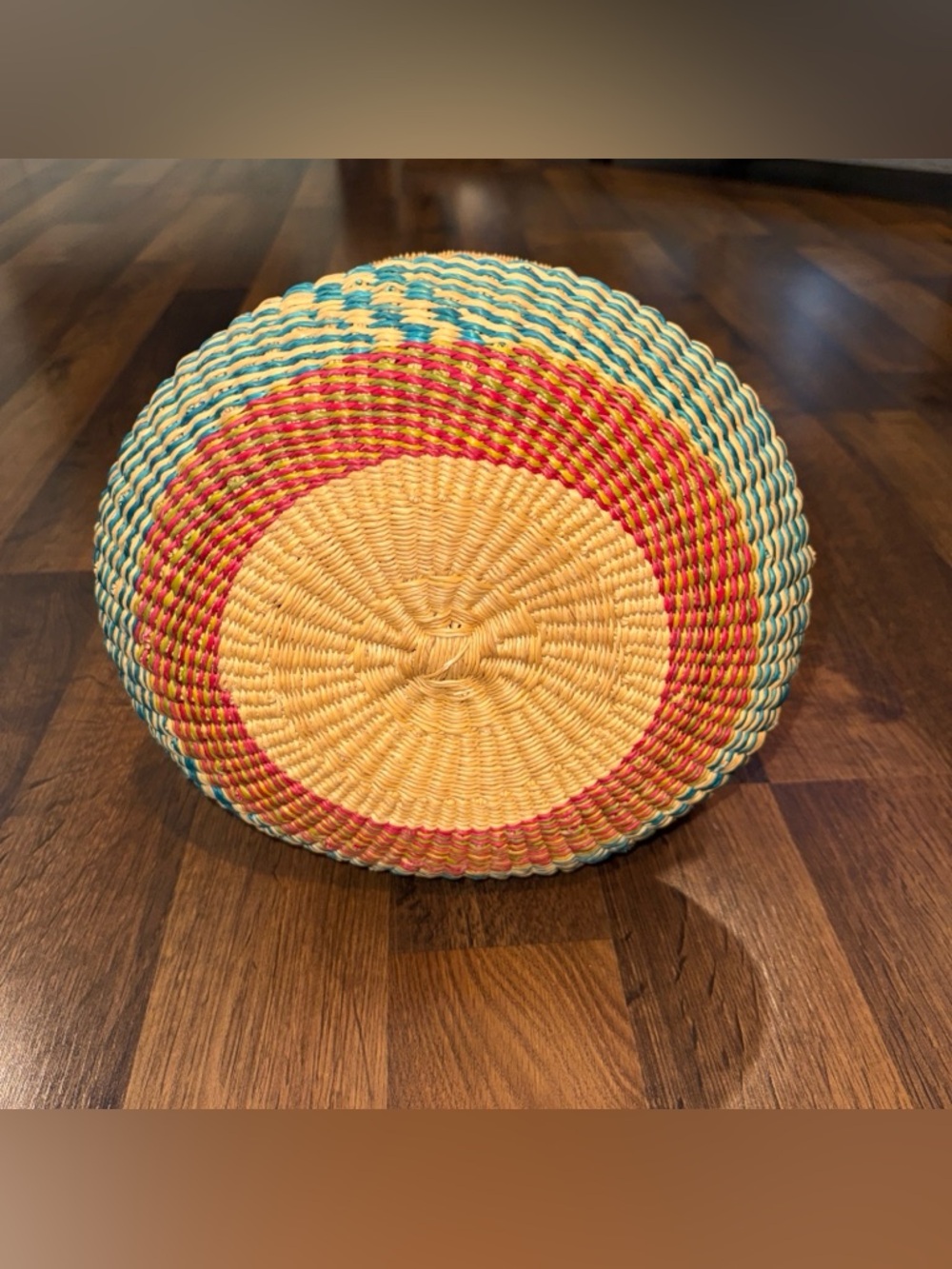 Handwoven Colorful Bolga Farmers Market Basket - Picture 6 of 12